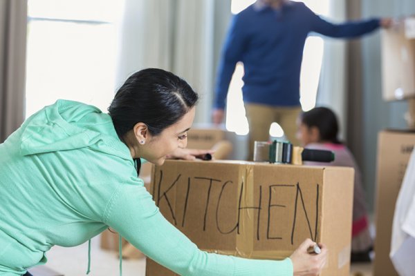 packing the kitchen